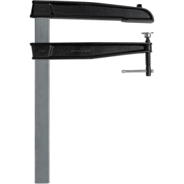 Bessey Dyp Skruklemme med Tommy Bar, Grå/Svart, SOH-B013