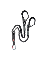 Cresto 1302-Tf Dobbel Fang Line lanyard, svart, 1 stk, SAA-23411