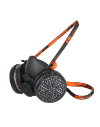 Productos Climax 755 Halvmaske med A1B1E1K1P3 Filter, Svart/Oransje, 1 Stykk, SPC-2351755802000