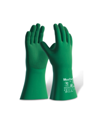 ATG MaxiChem Cut Tritech hansker, unisex, grønn, 12 par, størrelse 7-11, SBG-1000441