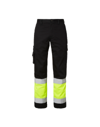 Top Swede 2070 Bukser, Herre, Svart/Navy/Fluorescerende Gul, Størrelse C46-C156, D96-D120, SBG-1000824