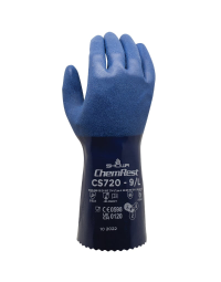 Showa CS720 Nitril Grip Hanske – Kjemikaliebestandig, Høy Slitestyrke, 1 Par, SSS-1180