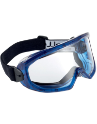 Bolle Safety Superblast Clear Lens Platinum Lite Comfort Foam Ventil ramme, blå, SBS-SUPBLFAPSI