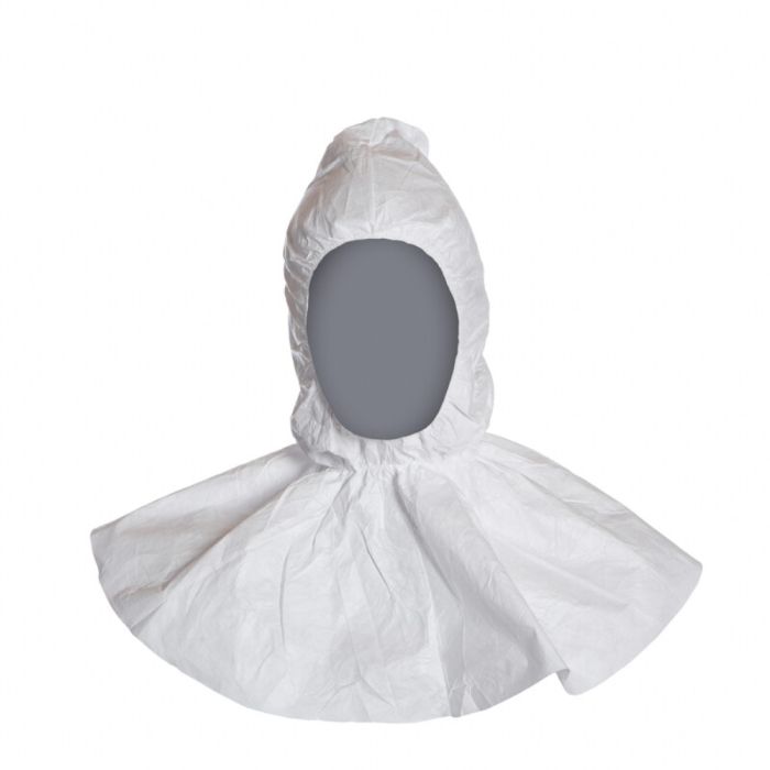 DuPont Tyvek 500 Hette – Kjemisk Beskyttelse ( 1078, Hvit, 1 Stykk, Størrelse-Gratis størrelse )