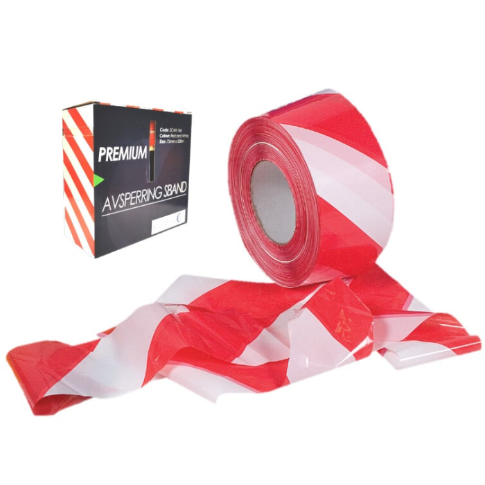 Scansafe 146RH Barrierebånd, Rød/Hvit, Ingen størrelse, 1 stk, SSS-3010