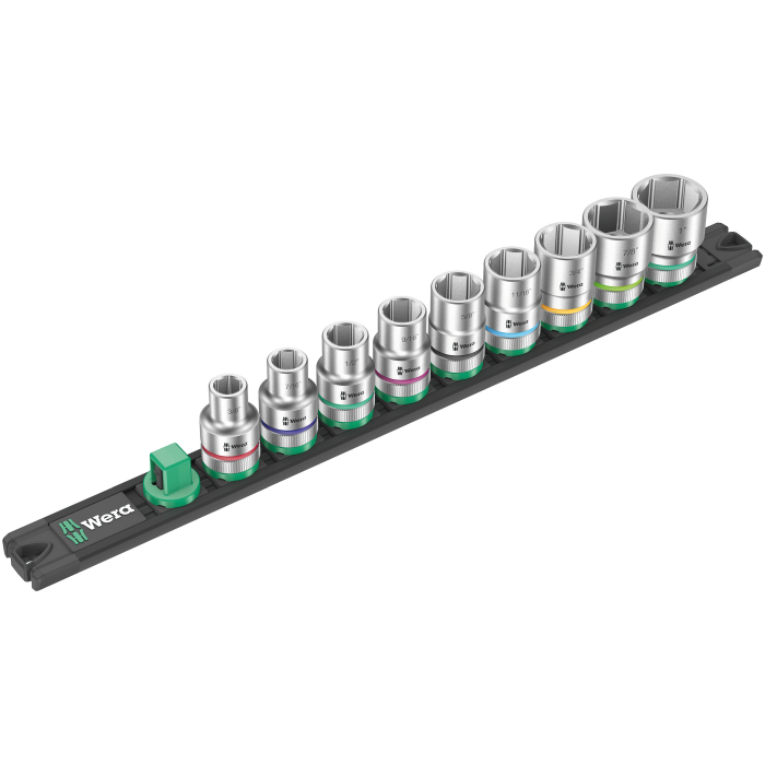 Wera Socketsett – 9 Deler, Magnetisk Festing, 1 Boks, SWE-563