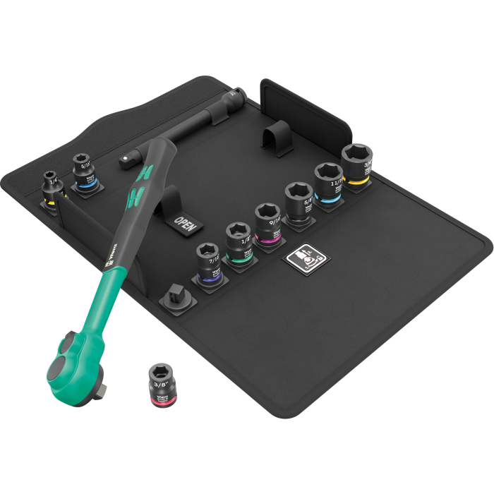 Wera Zyklop Comfort Skralle Sett – 11 og 16 Delt, 1 Boks, SWE-204