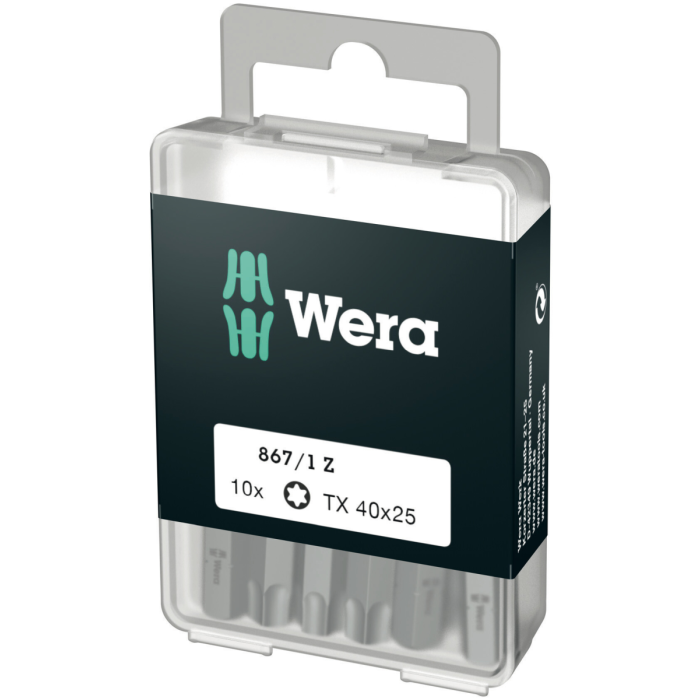 Wera DIY TORX® Bits – Høy Kvalitet, Universell Bruk (TX 10-40), 1 Boks, SWE-315