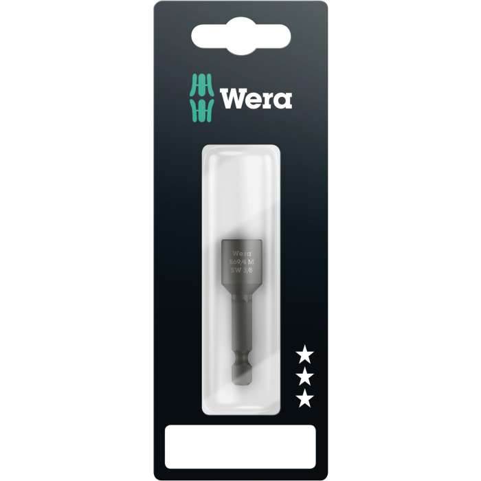 Wera Nutsettere – Magnetisk og Sterk Permanent Magnet, 3 Stykk, SWE-356