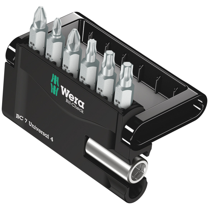 Wera Bit-Check 7 - Variasjoner med Lang Levetid og Robust Design, 1 Boks, SWE-498