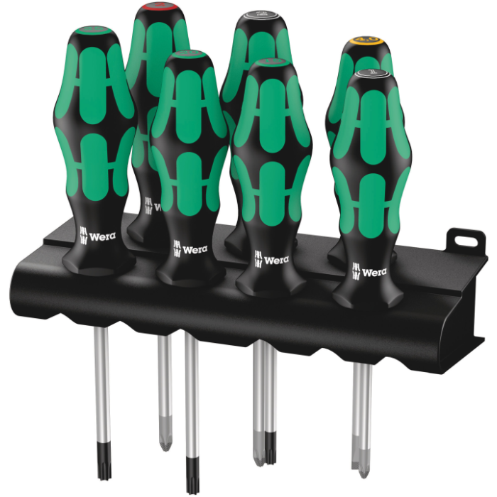 Wera Kraftform Plus Skrutrekker Set – Ergonomisk Design, 1 Boks, SWE-070
