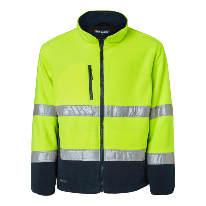 Top Swede 264 Fleece, Unisex, Fluorescerende gul/oransje/marine, Størrelse XS-3XL, SBG-1000859