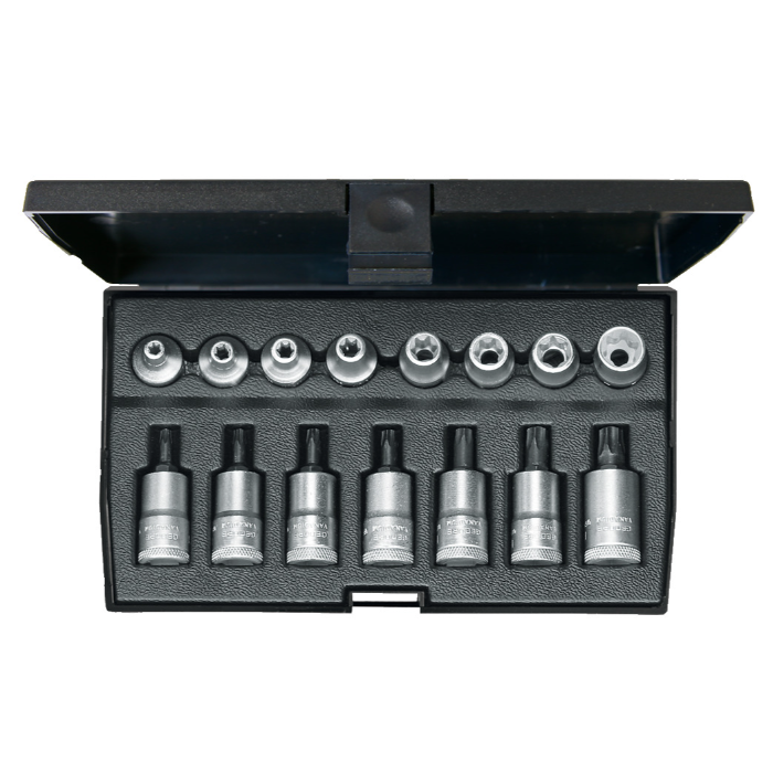 Gedore Blue Line, ITX 30 TX-015, 15-stk skrutrekkerbitsokkelsett 3/8 tommer, Torx, 1 sett, SGD-1509942
