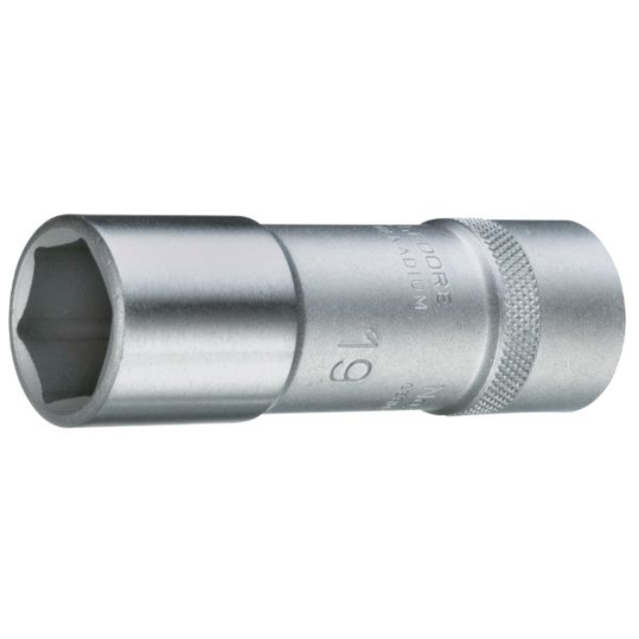 Gedore Blue Line 1/2 tomme langt sekskantsokkelsett (10 mm - 34 mm), SGD-302