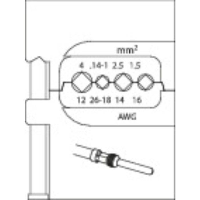 Gedore Blue Line, 8140-18, modulinnsats for tunge koblinger, 1 stk., SGD-1830732