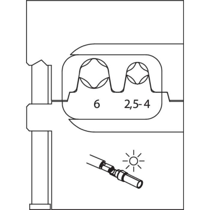 Gedore Blue Line Modulinnsatser, 1 Stykk, 8140-serien, SGD-843