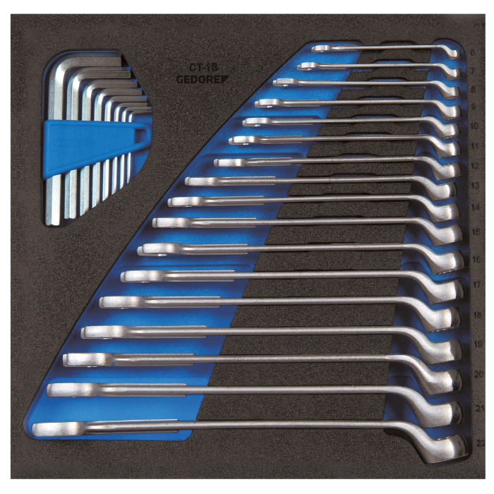 Gedore Blue Line, 1500 CT2-1 B, Check-Tool-innsats med sortiment, 1 sett, SGD-2308819