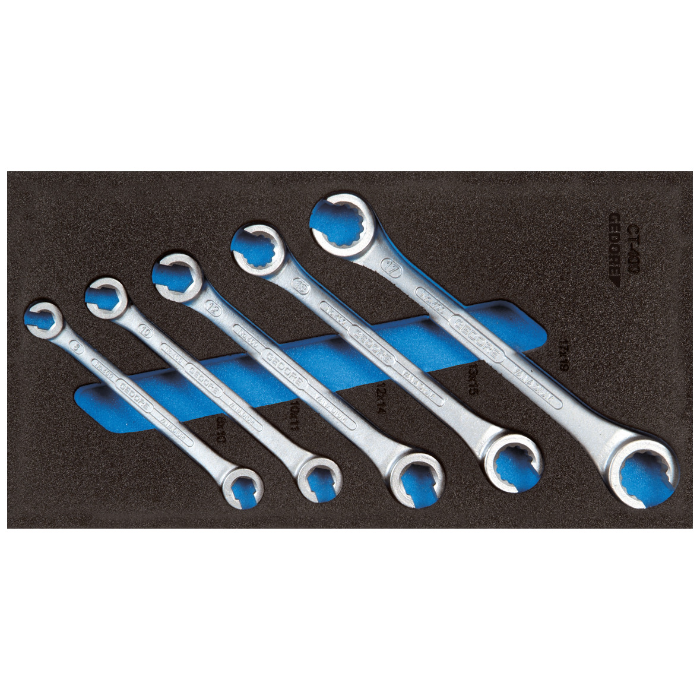 Gedore Blue Line, 1500 CT1-400, dobbel endenøkkelsett,. Åpne i CT-modul, 1 sett, SGD-2309068
