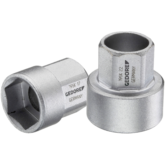 Gedore Blue Line 1/2 tomme sett med kort sokkel (10-24 mm), SGD-303