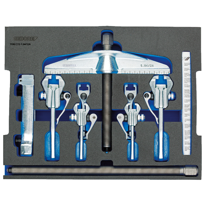 Gedore Blue Line, 1100 CT2-1.04/12A, Avtrekkersett i 2/2 l-Boxx 136-modul, 1 sett, SGD-2927268