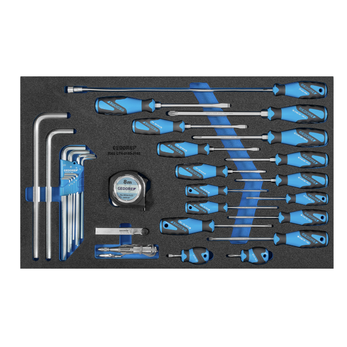 Gedore Blue Line Check-Tool-Modul mit Sortiment, 1 Stykk, SGD-3011615