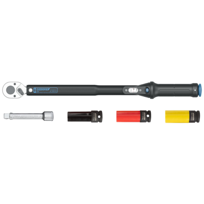 Gedore Blue Line, 3550-UK-LS4, 5-stk momentnøkkelsett 1/2 tommer Torcoflex Uk, 1 sett, SGD-3107027