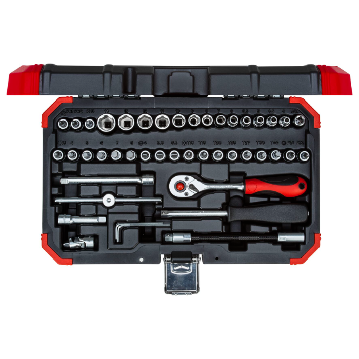Gedore Red Line, R49003046, 46-stk stikkontaktsett, størrelse 4-14 mm, 1 sett, SGD-3300052