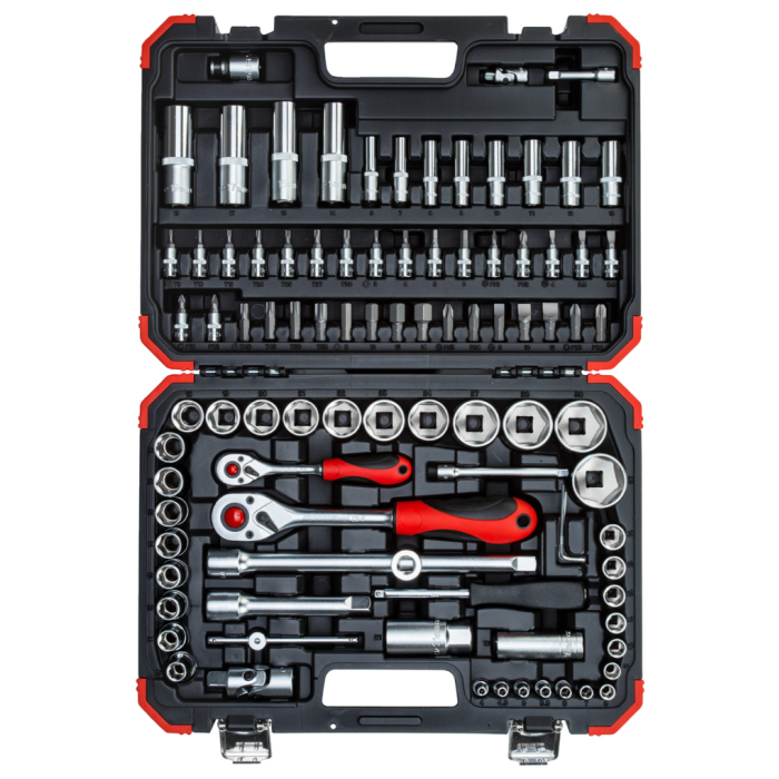 Gedore Red Line, R46003094, 94-stk stikkontaktsett 1/4+1/2 tommer, 1 sett, SGD-3300057