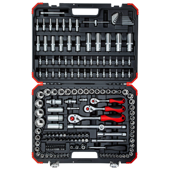 Gedore Red Line, R45603172, 172-stk stikkontaktsett 1/4+3/8+1/2 tommer, 1 sett, SGD-3300058