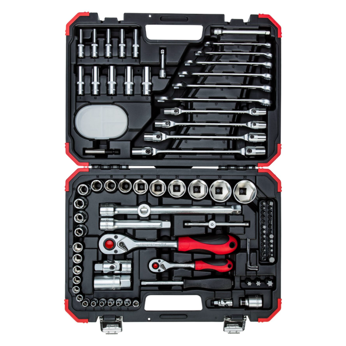 Gedore Red Line, R46003092, 92-stk stikkontaktsett 1/4+1/2 tommer, 1 sett, SGD-3300062