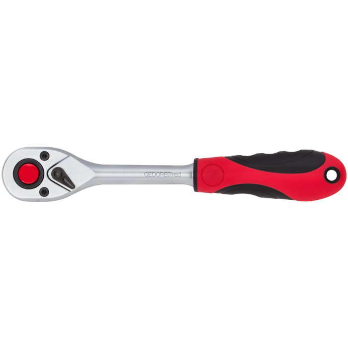 Gedore Red Line, R50000027, 2C-vendbar skralle 3/8 tommer, L 180 mm, 1 stk., SGD-3300224