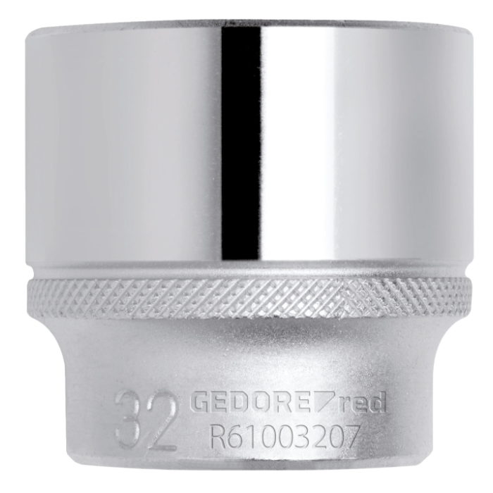 Gedore Red Line 1/2 tommers sekskantsokkelsett, størrelser 8 mm til 32 mm, lengde 38 mm og 42 mm, 1 Stykk, SGD-108