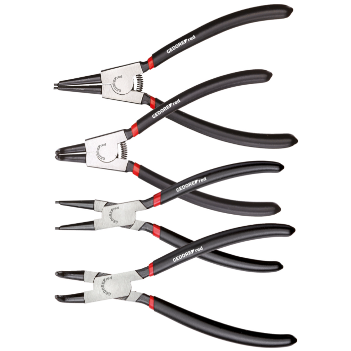 Gedore Red Line, R28002004, 4-stk låsetangsett rett+offset, 1 sett, SGD-3301156
