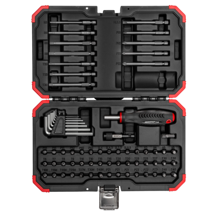 Gedore Red Line, R33003067, 67-stk bitsett 1/4 BMC, 1 sett, SGD-3301352