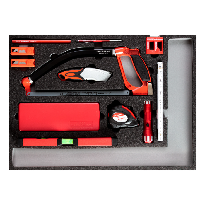 Gedore Red Line, R22350004, måleverktøysett og kutterverktøy 1/1 Ct-modul, 1 sett, SGD-3301685