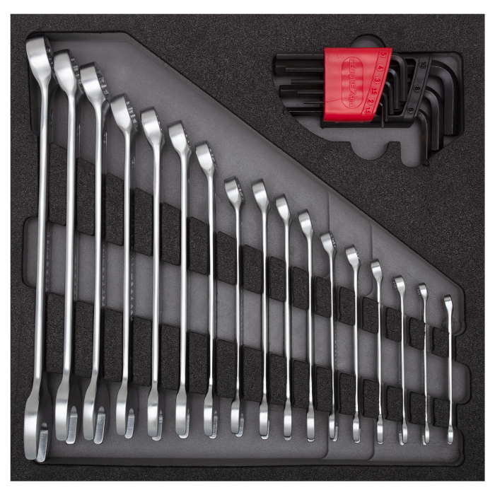 Gedore Red Line, R22250000, 26-stk ringnøkkelsett 4/6 Ct-modul, 1 sett, SGD-3301699