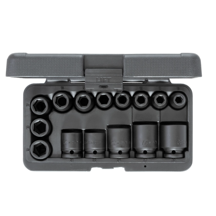 Gedore Blue Line Kraftschrauber-Satz 1/2" 15-tlg, 1 Eske, SGD-3459187