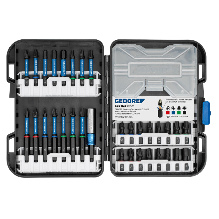 Gedore Blue Line Torsions-Bit-Set 32-teilig, 1 Eske, SGD-3517470