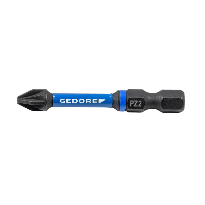 Gedore Blue Line Torsjons-Bit Sett, Kreuzschlitz PZ 1-2, 50 mm, 1 Eske, SGD-1217