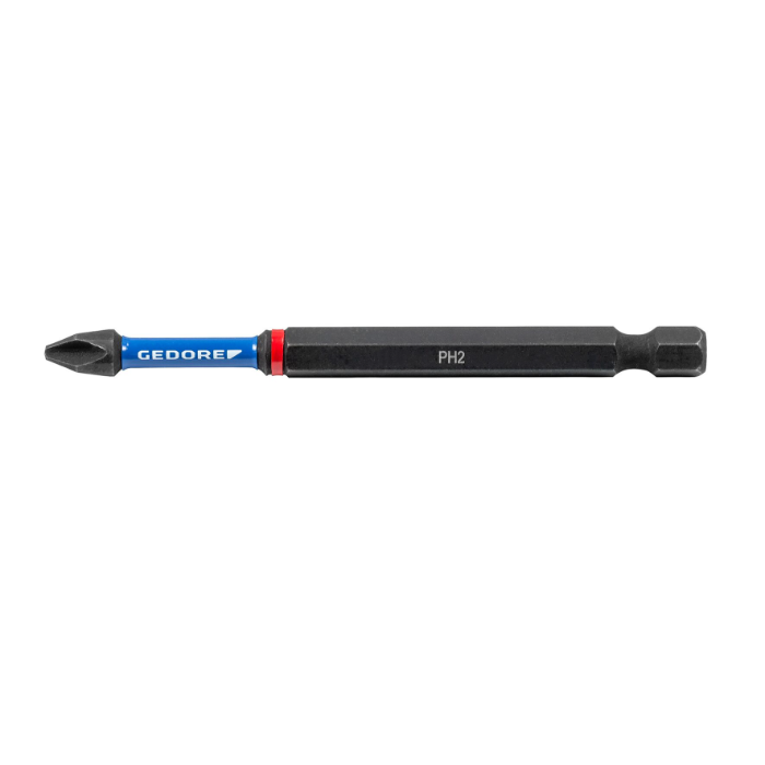 Gedore Blue Line Torsjons-Bit-Sats Kreuzschlitz PH 1-2, 90 mm, 1 Eske, SGD-1241