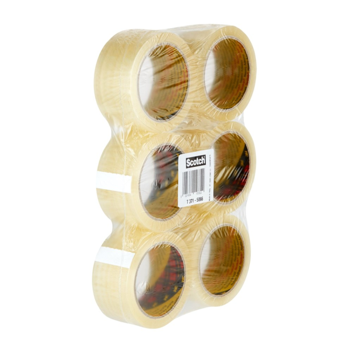 3M Pakketape 371 50mm x 66m - Brun og Transparent Varianter, SDC-999