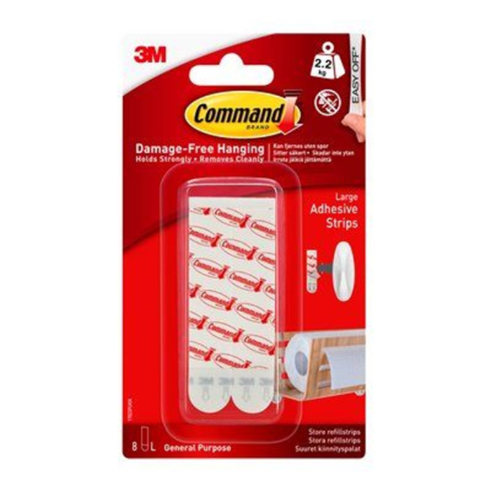 3M Command Strips – Skadefri Opphenging (3M7100117605, 1 Eske)