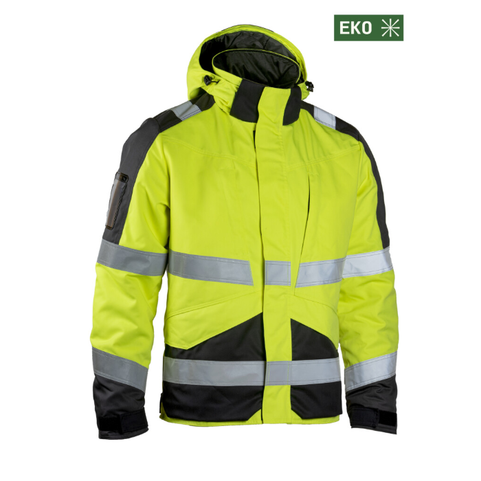 Dimex Høy synlighet Vinterjakke, Gul, Størrelser XS-3XL, SDM-6101Y