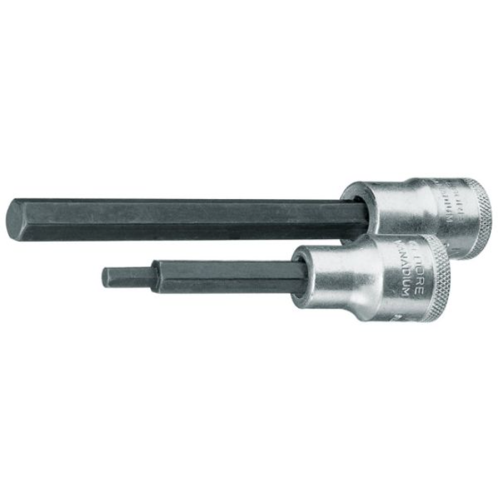 Gedore Blue Line Skrutrekkerbitssokkel 1/2 tomme, sekskantstørrelser 5-14 mm, lengder 90-180 mm, 1 Stykk, SGD-359