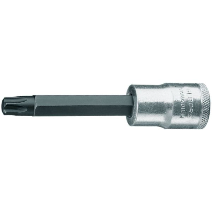 Gedore Blue Line ITX 19 L lange Torx-skrutrekkerbitssokler 1/2 tomme, T20-T70, 1 Stykk, SGD-369