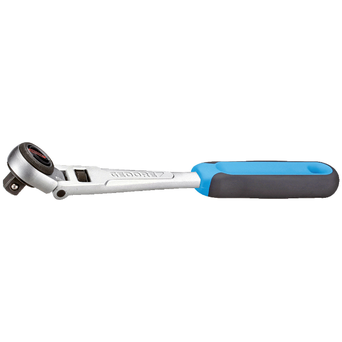 Gedore Blue Line, 3093 GU-3, vendbar skralle med dreiehode 3/8 tommer 282 mm, 1 stk., SGD-6237170