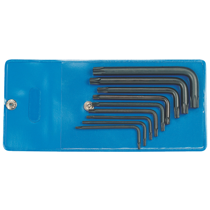 Gedore Blue Line, 43 TX-09, 9-stk skrutrekkersett med kranksokkel, Torx T7-T40, 1 sett, SGD-6360960