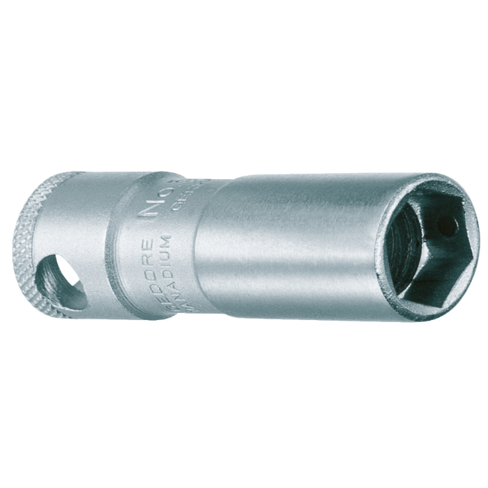 Gedore Blue Line Tennpluggkontakter med magnet, 1/2 tommer og 3/8 tommer, forskjellige størrelser, SGD-173