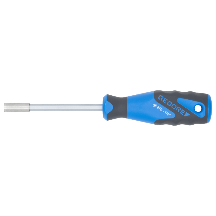 Gedore Blue Line, 670, bitsskrutrekker 1/4 tomme, 210 mm, 1 stk., SGD-6536590