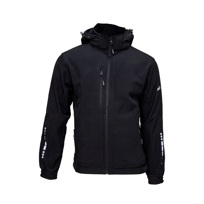 Bulldog Vannavvisende Softshelljakke – Komfortabel, Svart (Flere Størrelser), SBD-8066
